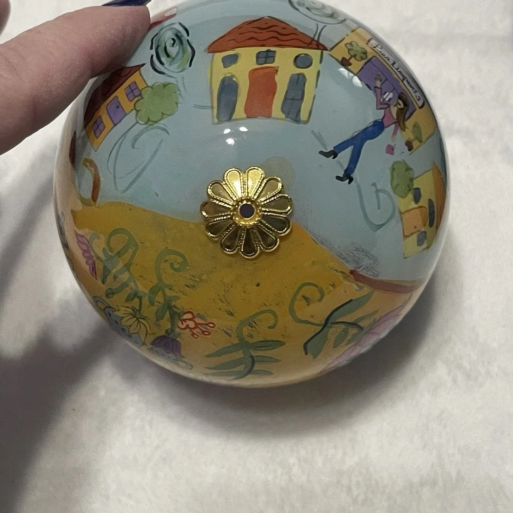 Christmas Ornament Pier‎ One Li Bien  Hand Painted 2012 Golden Anniversary